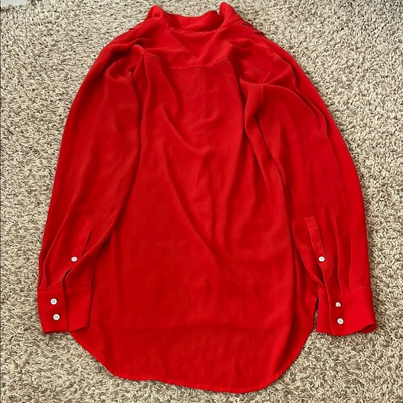 3 Item Polyester Career Blouse Shirt Bundle - J. Crew & Express - Sz Small / 2 - Picture 9 of 10